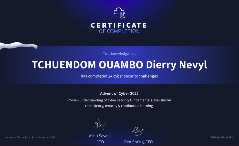 Advent of Cyber 2025