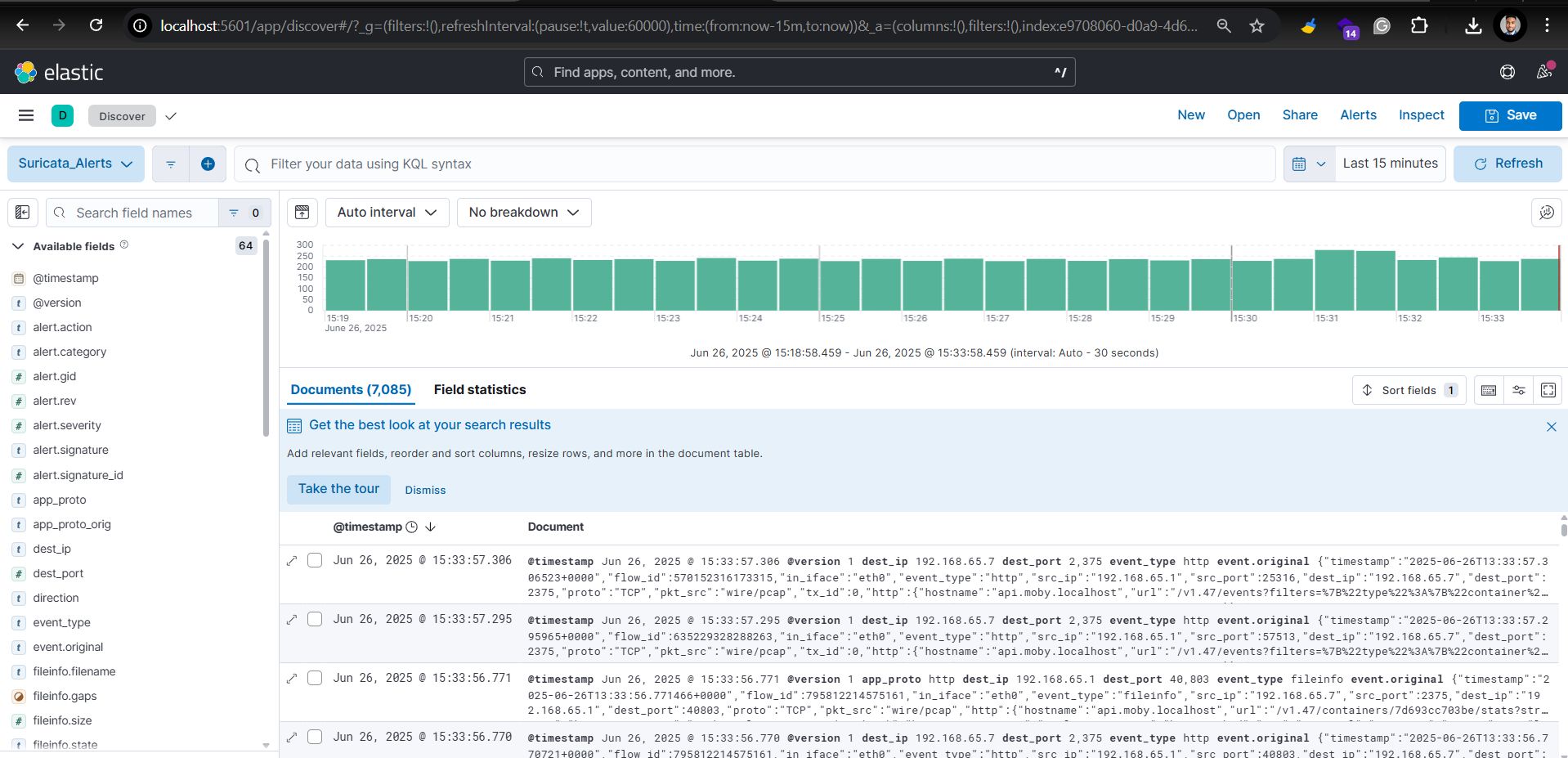 SIEM : Infrastructure Sécurisée avec Docker, Suricata & ELK